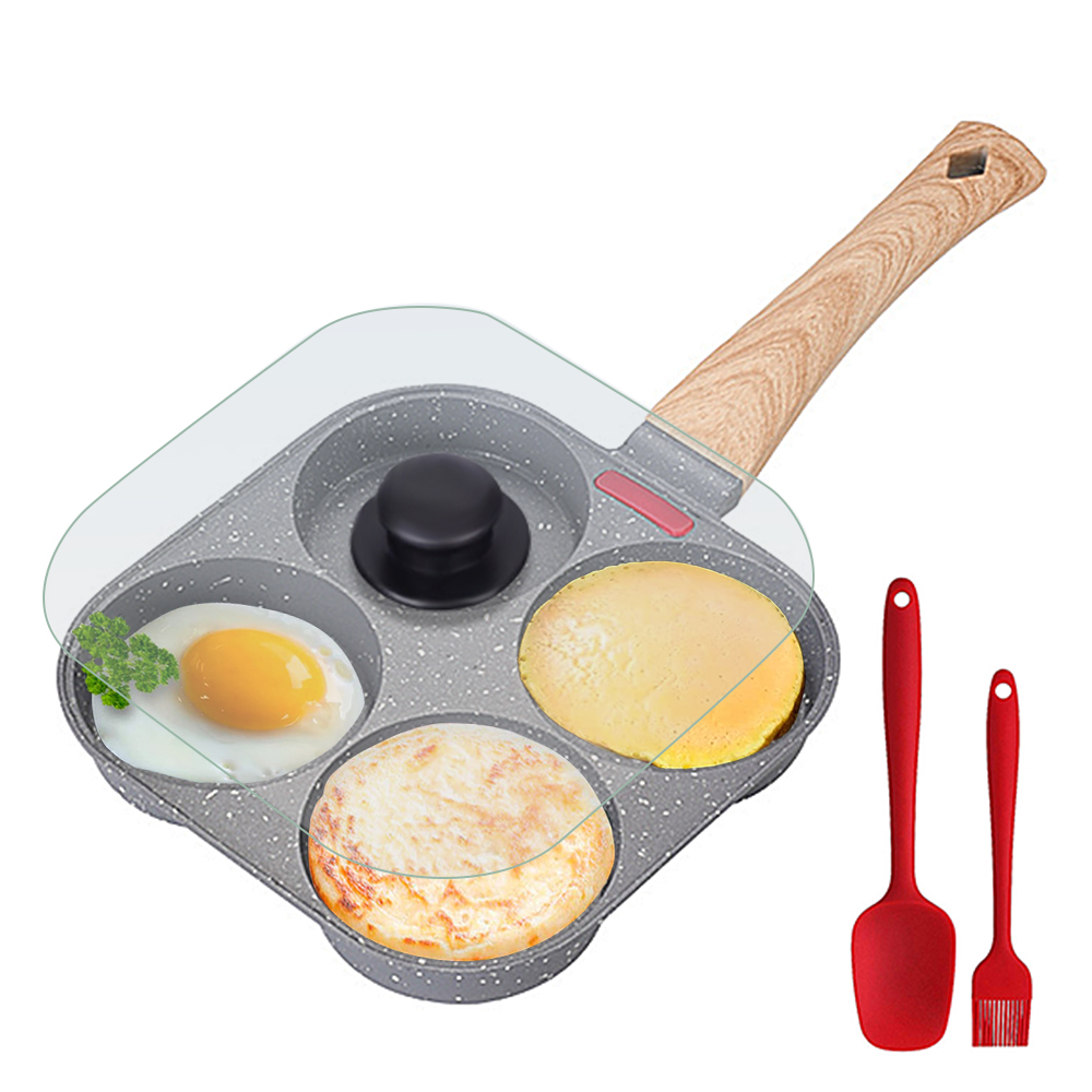 Mini Pancake Griddle - Padella Antiaderente per 4 Uova con
