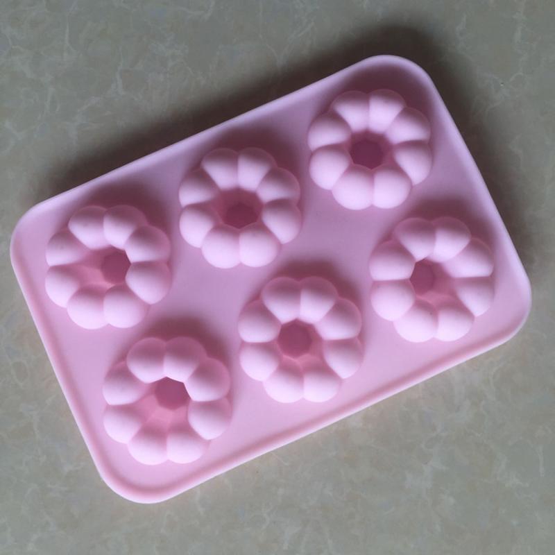Donut Mold Silicone - Stampo in Silicone Antiaderente a 6