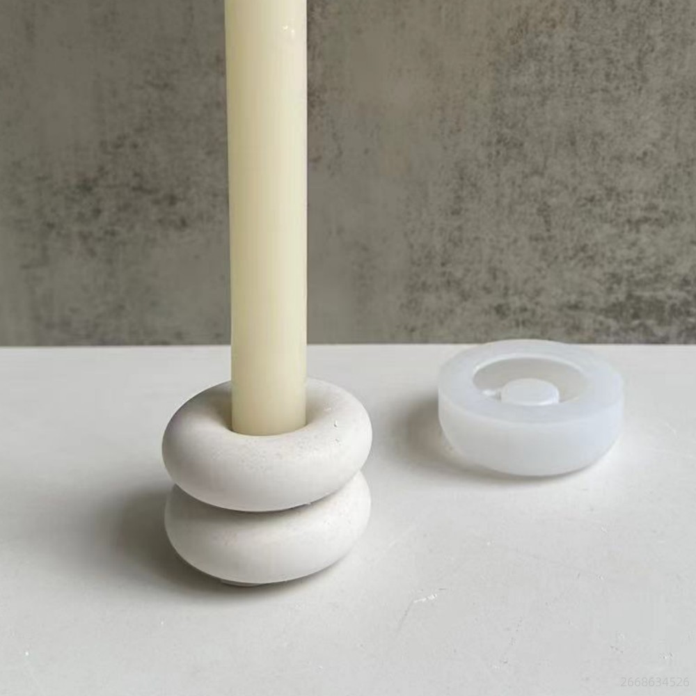 Donut Mold Silicone - Stampo in silicone per portacandele a